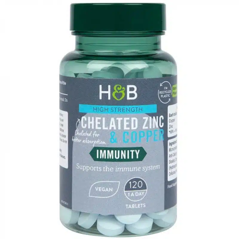 H&B Cink 25mg+Réz tabletta - 120db