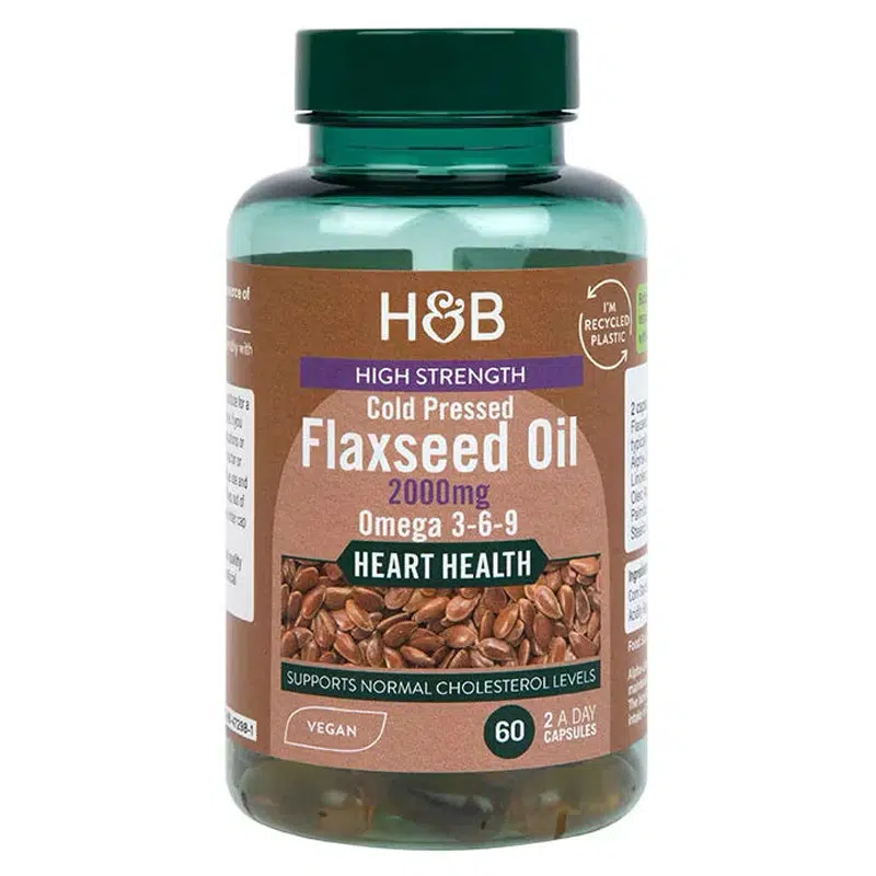 H&B Lenmagolaj softgel 2000 mg kapszula - 60db