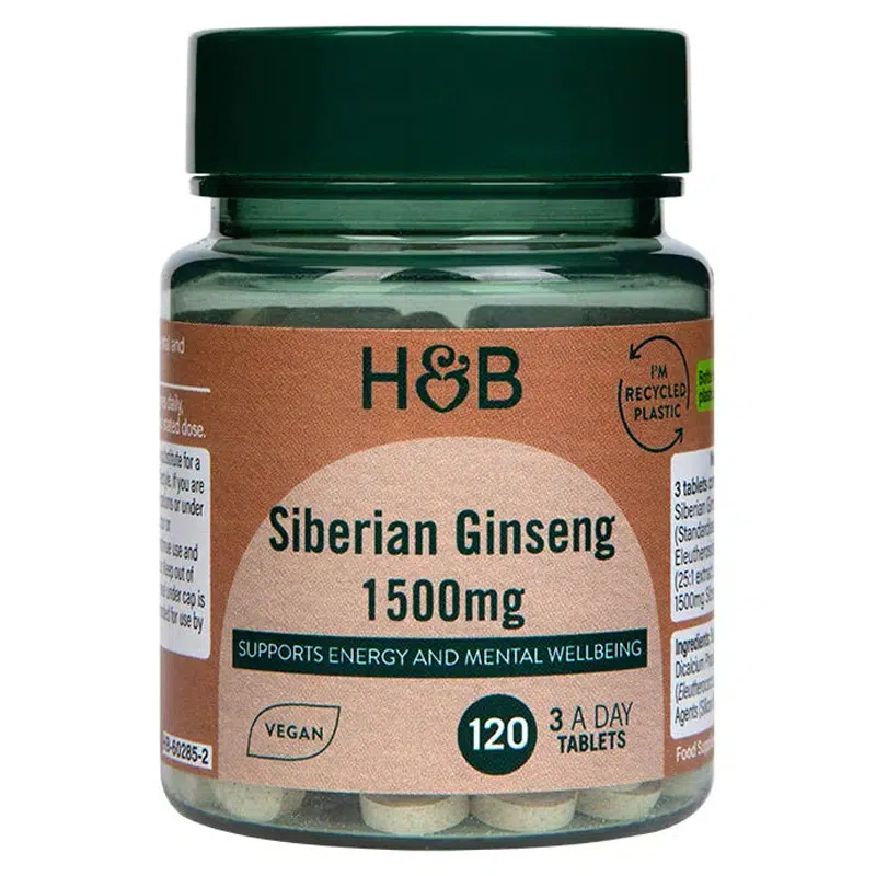 H&B Szibériai Ginseng 1500 mg tabletta - 120db