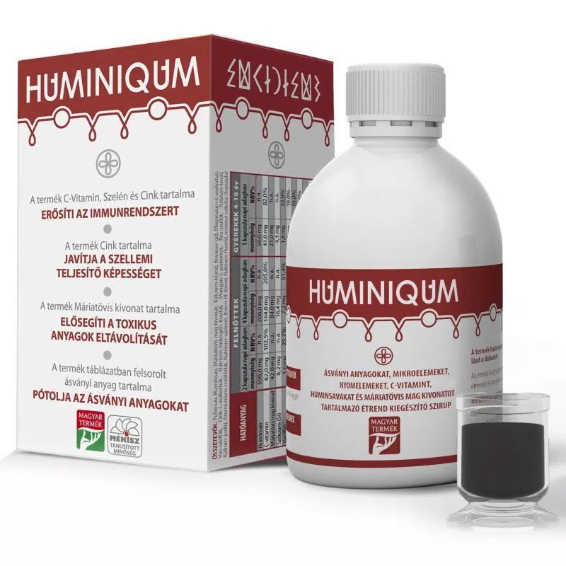 Huminiqum huminsav tartalmú szirup - 250ml