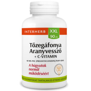 Interherb XXL Tőzegáfonya+Aranyvessző+C-vitamin kapszula - 90db