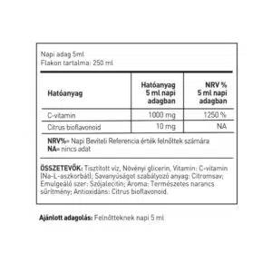 LipoCell C1000 liposzómás C-vitamin ital - 250ml - Image 2