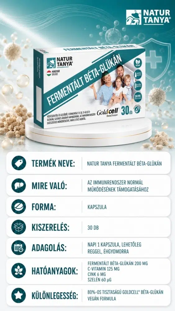 Natur Tanya Fermentált Béta-Glükán kapszula