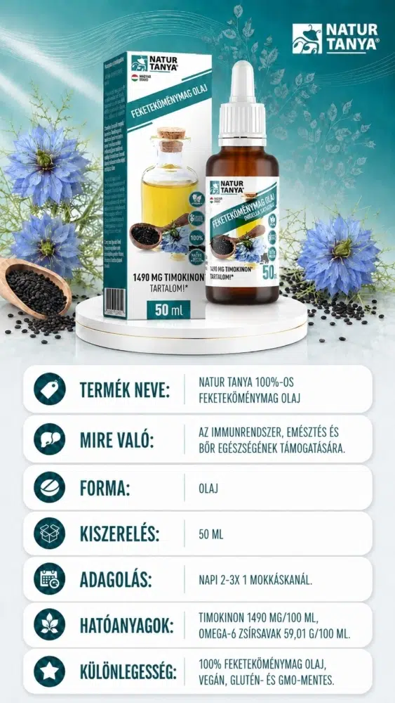 Natur Tanya 100%-os Feketeköménymag olaj