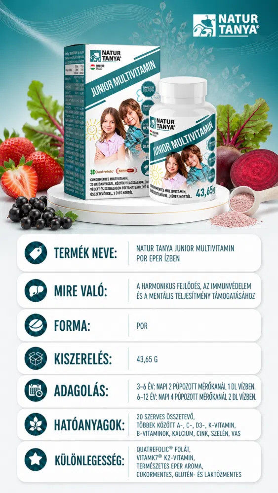 Natur Tanya Junior Multivitamin por eper ízben