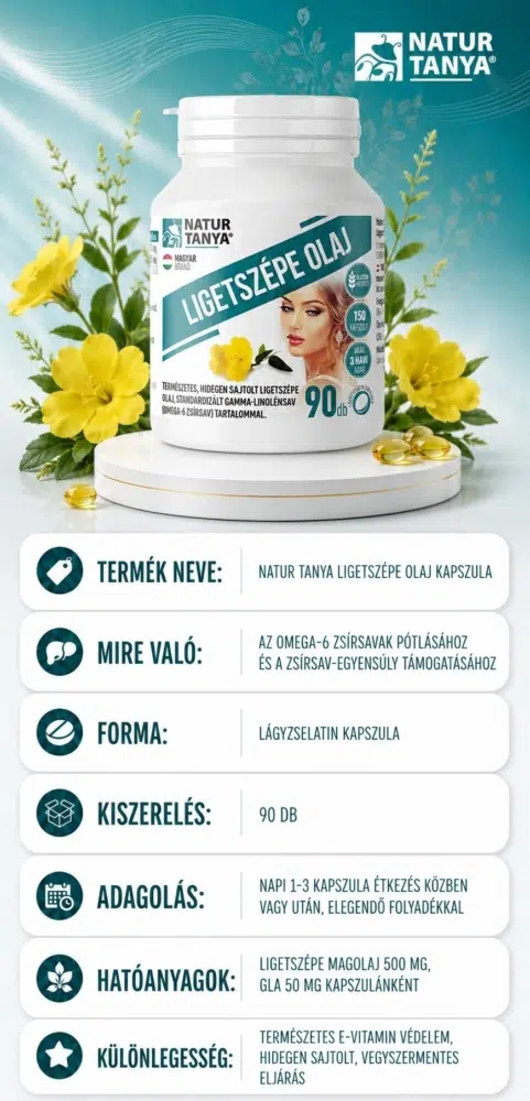Natur Tanya Ligetszépe olaj kapszula - 90db