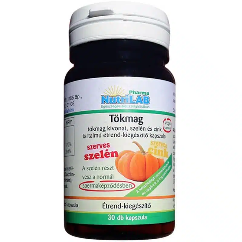 Nutrilab Tökmag-Szelén-Cink kapszula - 30db
