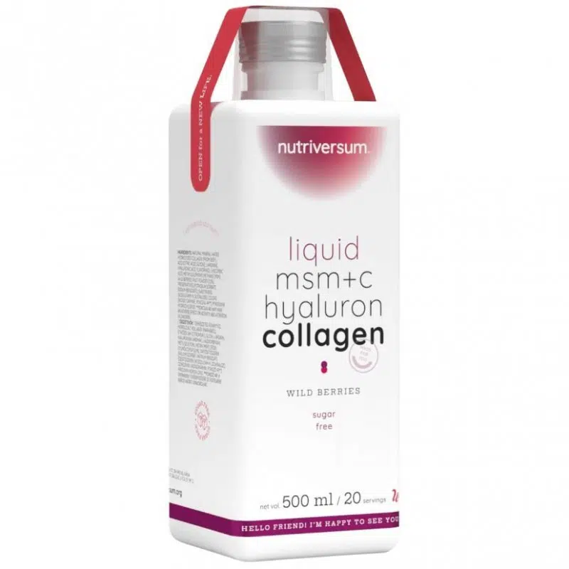 Nutriversum WOMEN Collagen+Hyaluron+MSM Liquid erdei gyümölcs ízű cukormentes ital - 500ml