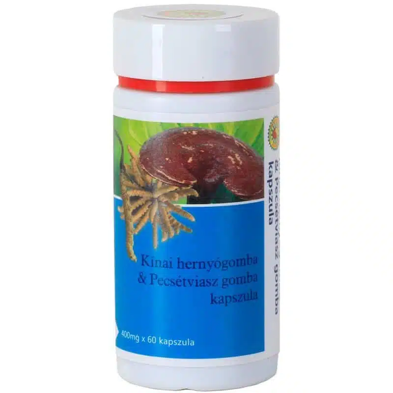 Sun Moon Ganoderma és Cordyceps kínai hernyógomba kapszula - 60 db