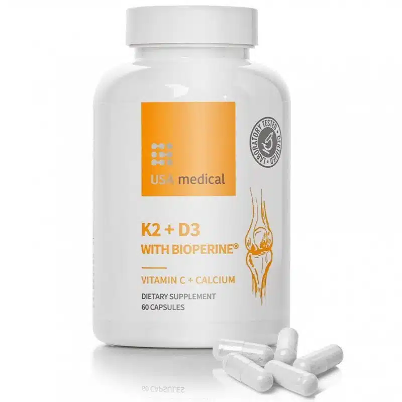 USA Medical K2+D3 C-vitaminnal kapszula - 60db