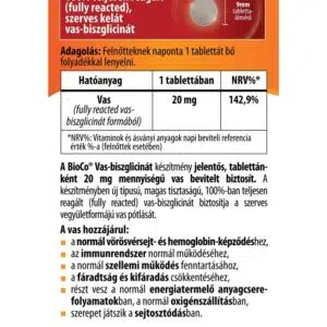 BioCo Vas-biszglicinát tabletta - 60db - Image 2