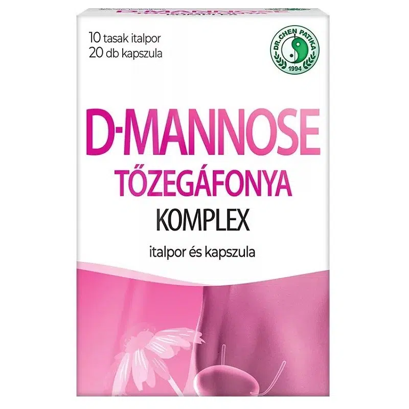 Dr. Chen D-Mannose Tőzegáfonya Komplex italpor+kapszula - 10 tasak+20db kapszula