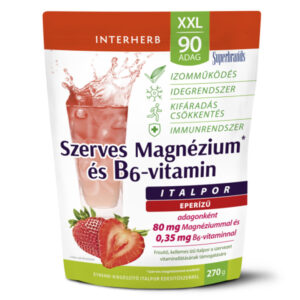 Interherb XXL Szerves Magnézium+B6 epres italpor