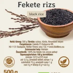 Biomenü Bio Fekete Rizs - 500g - Image 2