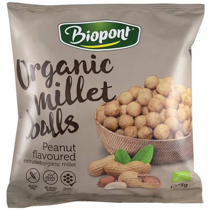 Biopont Extrudált kölesgolyó földimogyorós - 75g