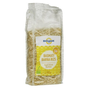 Biorganik bio basmati barnarizs - 500g