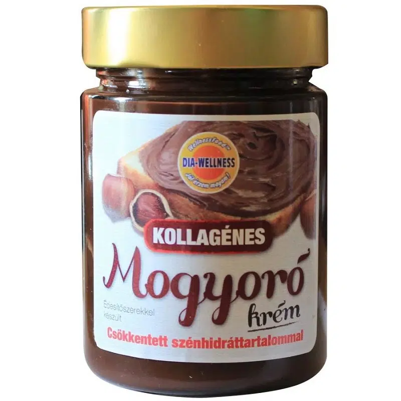 Dia-wellness Mogyorókrém - Kollagénes - 380g