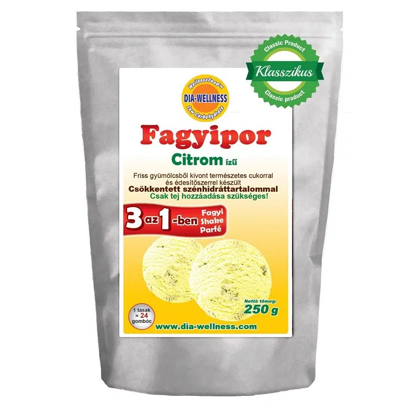 Dia-wellness fagylaltpor citrom - 250g