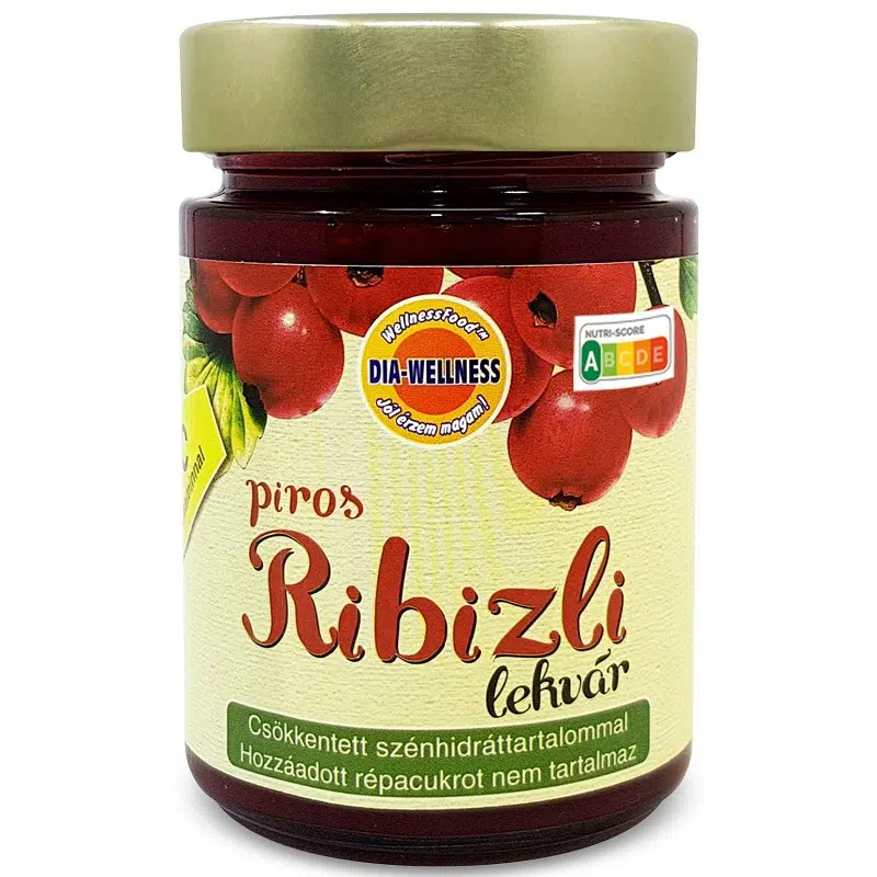 Dia-wellness lekvár pirosribizli - 380g