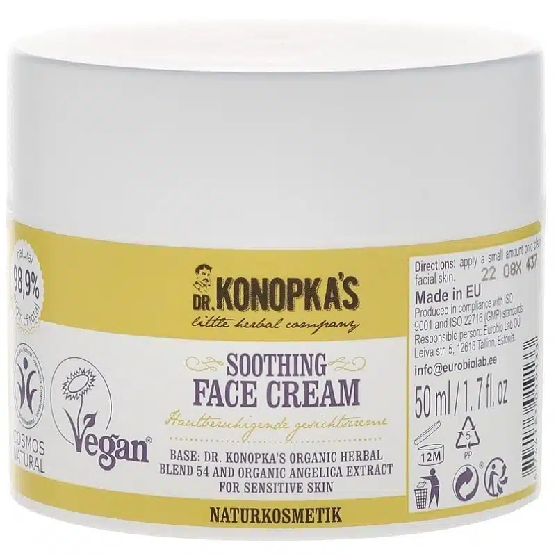 Dr. Konopka's Nyugtató-hidratáló arckrém - 50ml
