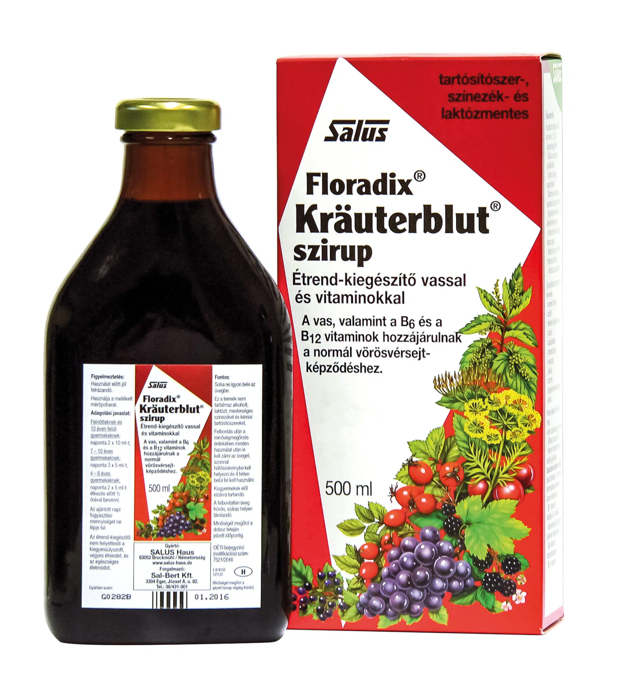 Salus Floradix Krauterblut szirup - 500ml