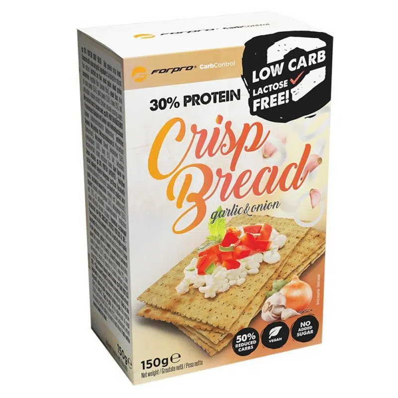Forpro 30% Protein Crisp Bread - Fokhagyma-Hagyma ízesítésű lapkenyér - 150g
