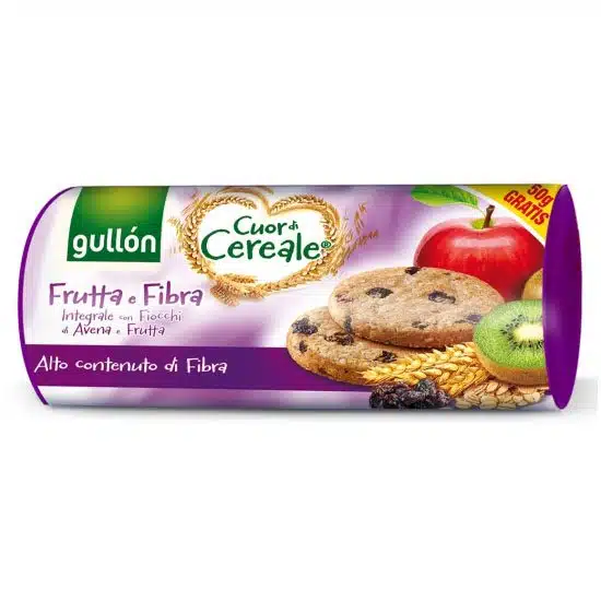 Gullón Élelmi rostban gazdag gabonakeksz gyümölccsel - 300g
