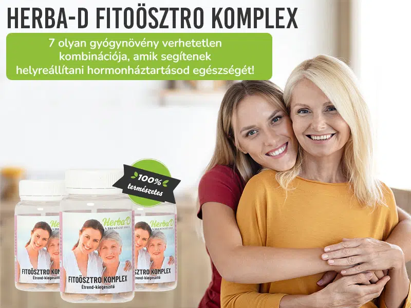 Szenved a menopauza tüneteitől? Fedezze fel a természetes összetevőket tartalmazó Herba-D Fitoösztro komplexet!