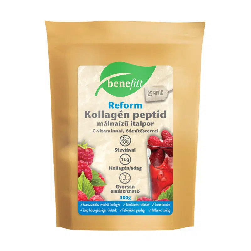 Interherb Benefitt Reform Kollagén italpor, málna - 300g