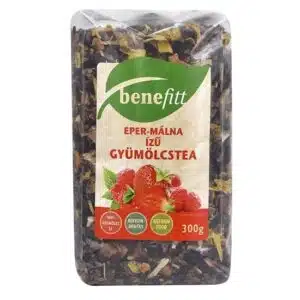Interherb Benefitt eper-málna ízű tea - 300g