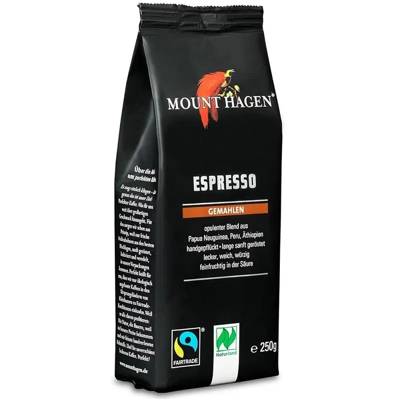 Mount Hagen bio őrölt kávé - 250g