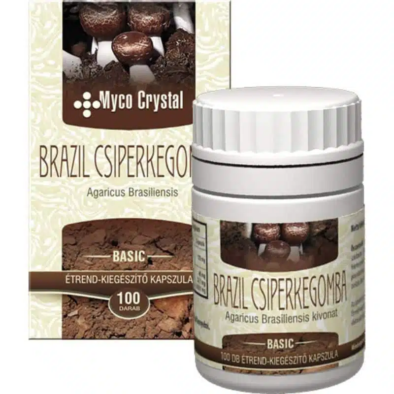Myco Crystal Brazil csiperkegomba kapszula - 100db