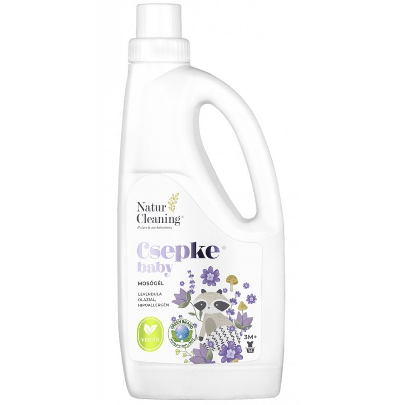 NaturCleaning Csepke Baby mosógél levendula olajjal 3m+ - 1000ml