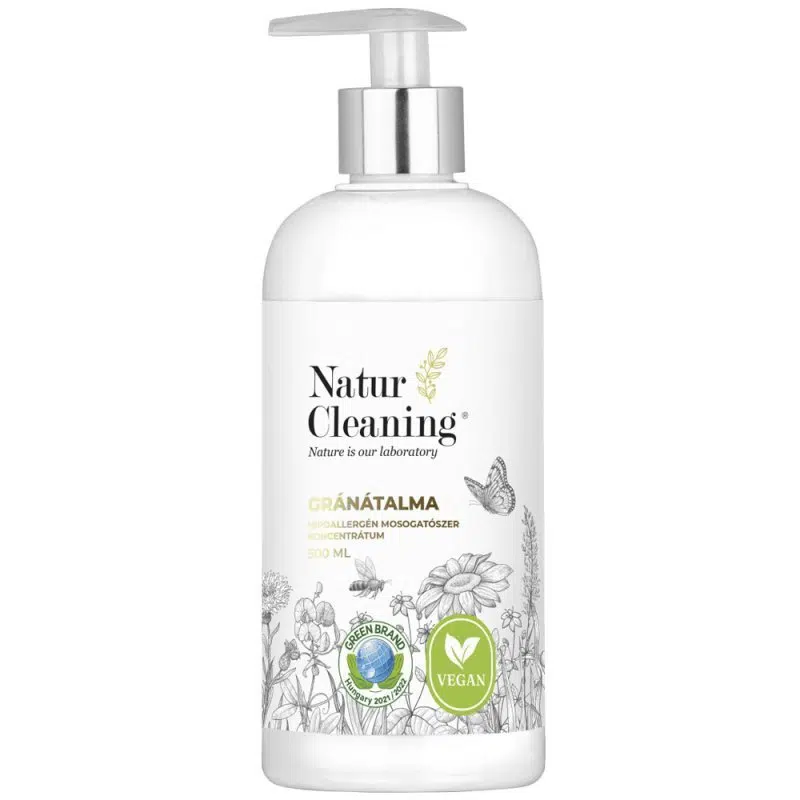 NaturCleaning Gránátalma mosogatószer koncentrátum pumpás - 500ml