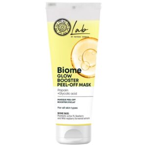 Natura Siberica Lab Biome Ragyogásfokozó lehúzható arcmaszk Papain + Glikolsav - 75ml