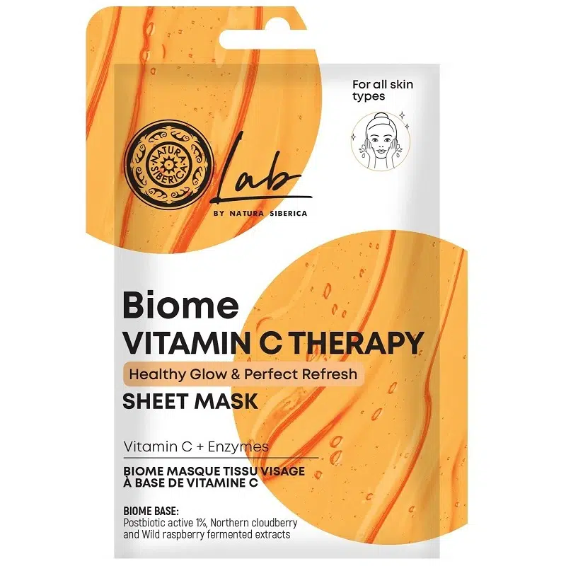Natura Siberica Lab Biome Vitamin C Therapy Fátyolmaszk enzimekkel - 25g