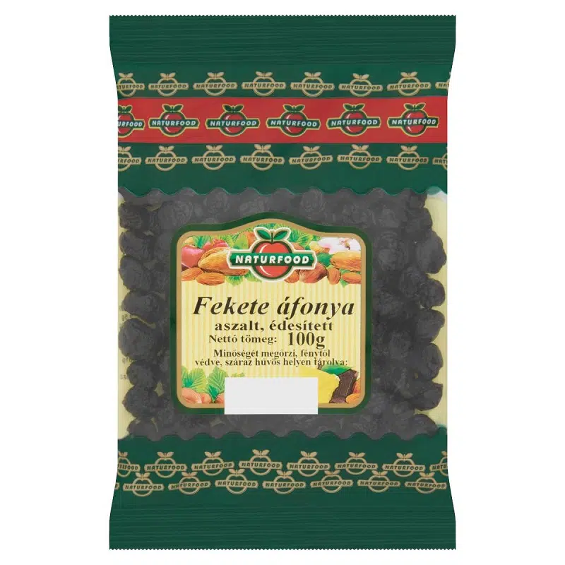 Naturfood Aszalt fekete áfonya - 100g