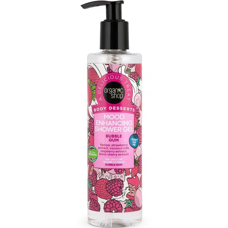 Organic Shop Rágógumi illatú hangulatjavító tusfürdő gél - 280ml