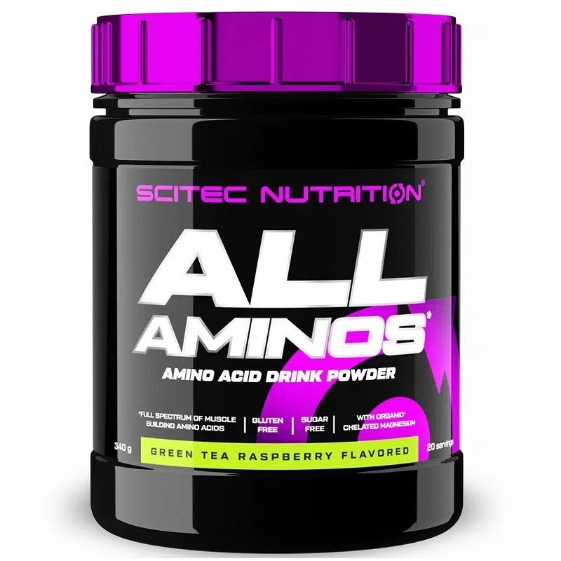 Scitec Nutrition All Aminos zöld tea-málna italpor - 340g