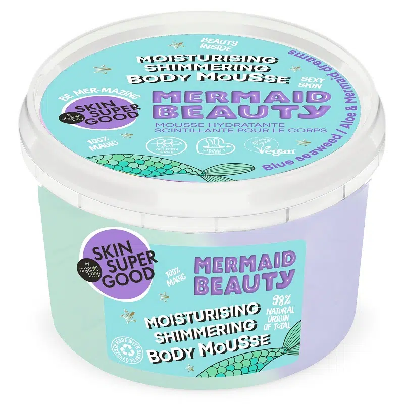 Skin Super Good Hidratáló csillogó Mermaid Beauty testápoló mousse - 250ml