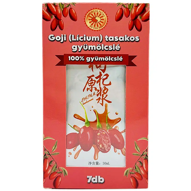 Sun Moon Goji (Lícium) tasakos gyümölcslé - 7x30ml
