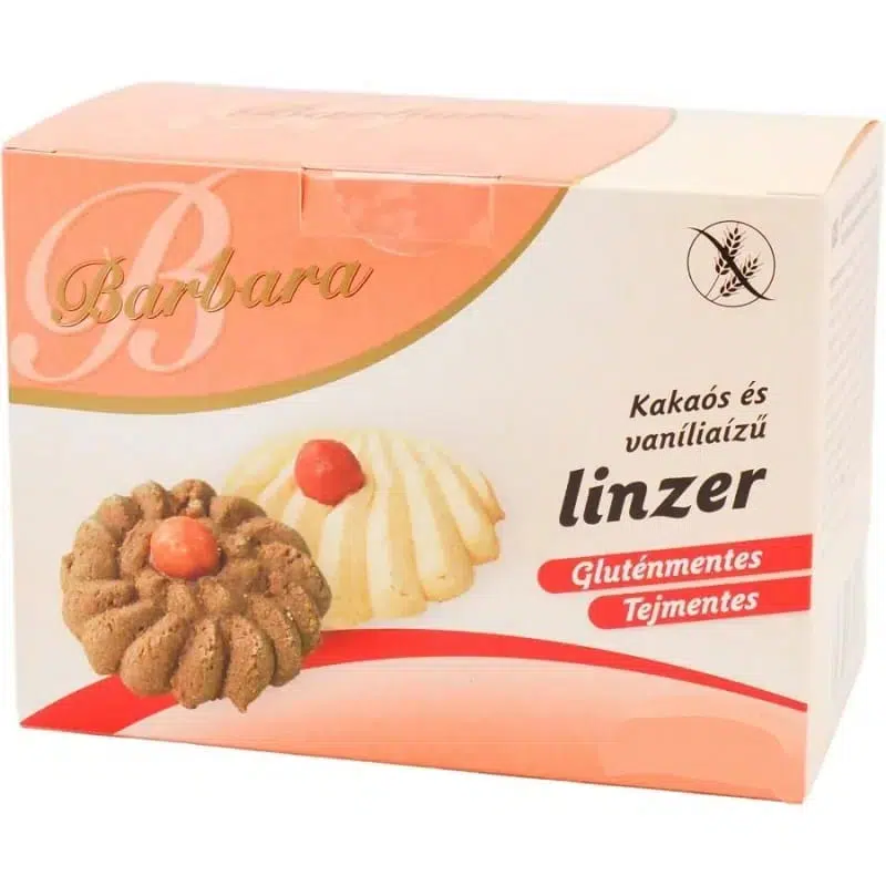 Barbara gluténmentes kakaós-vaníliás linzer - 150g