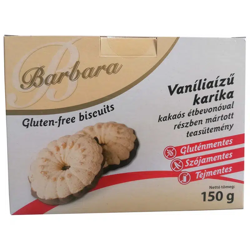 Barbara gluténmentes vaníliás karika - 150g