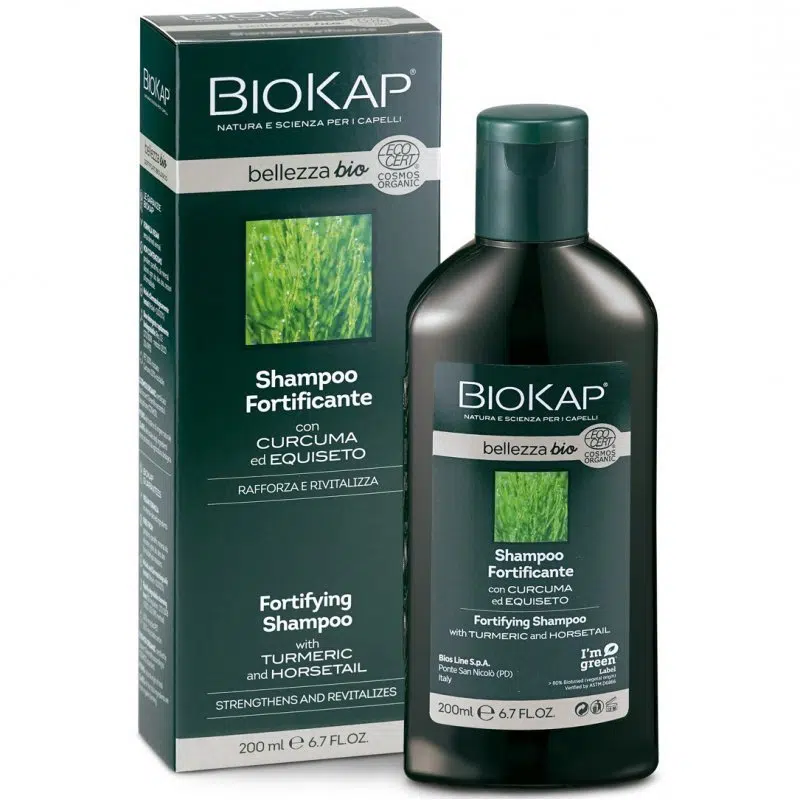 Biokap Bellezza Bio erősítő sampon kurkumával és zsurlóval - 200ml