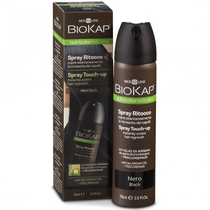 Biokap Nutricolor Hajtőszínező spray - fekete - 75ml