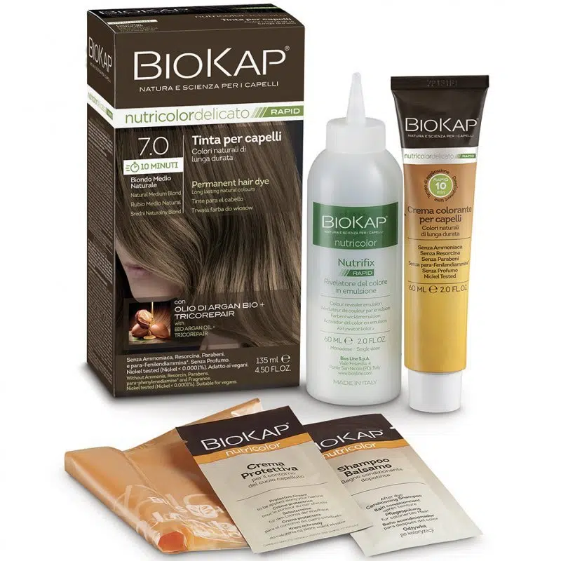 Biokap Nutricolor Rapid Tartós hajfesték Nr 7.0 natúr közép szőke - 135ml