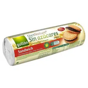 Gullón keksz étcsokoládés krémmel töltött édesítőszeres - 250g