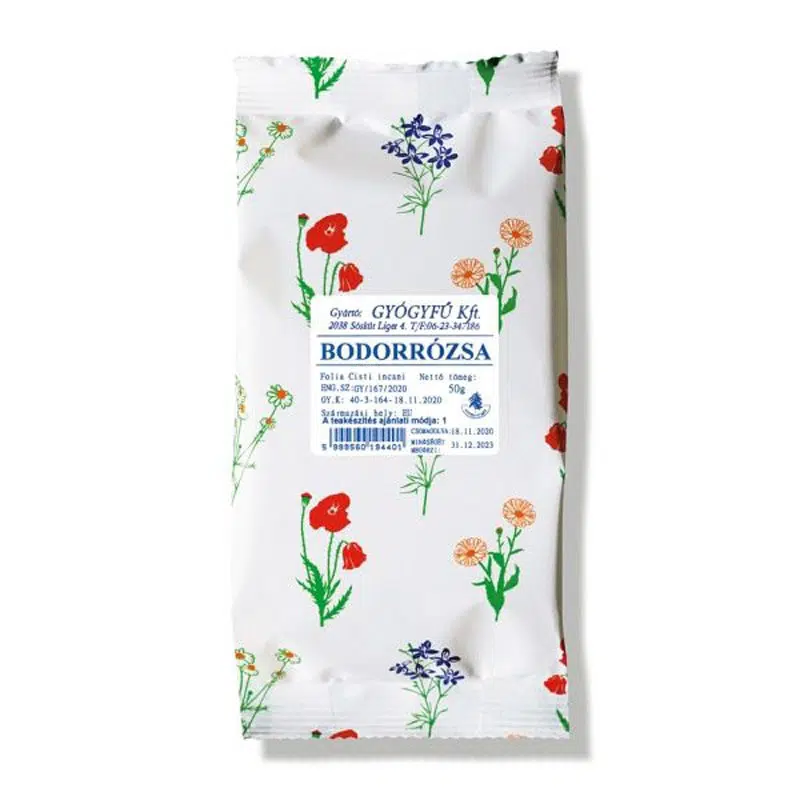 Gyógyfű bodorrózsa levél tea - 50g