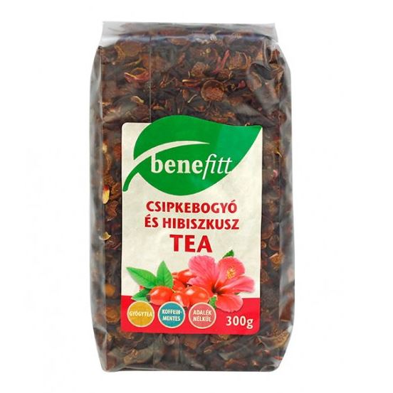 Interherb Benefitt csipkebogyó-hibiszkusz tea - 300g