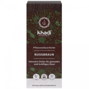 Khadi Hajfesték por - mogyoróbarna - 100g